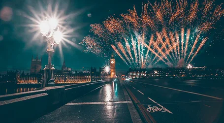 New Year's Eve Fireworks Chauffeur London